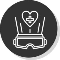 virtual realidad terapia vector icono diseño
