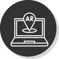 AR Navigation Vector Icon Design