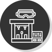 VR Music Studio Vector Icon Design