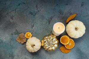 pumpkin on table photo