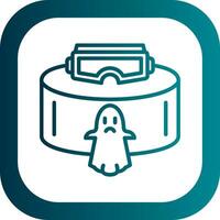 VR Ghost Hunting Vector Icon Design