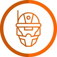 Cyberspace Helmet Vector Icon Design