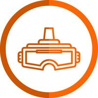 VR Headset Vector Icon Design