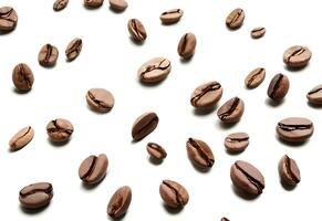 background with arranged coffee beans ai generated photo