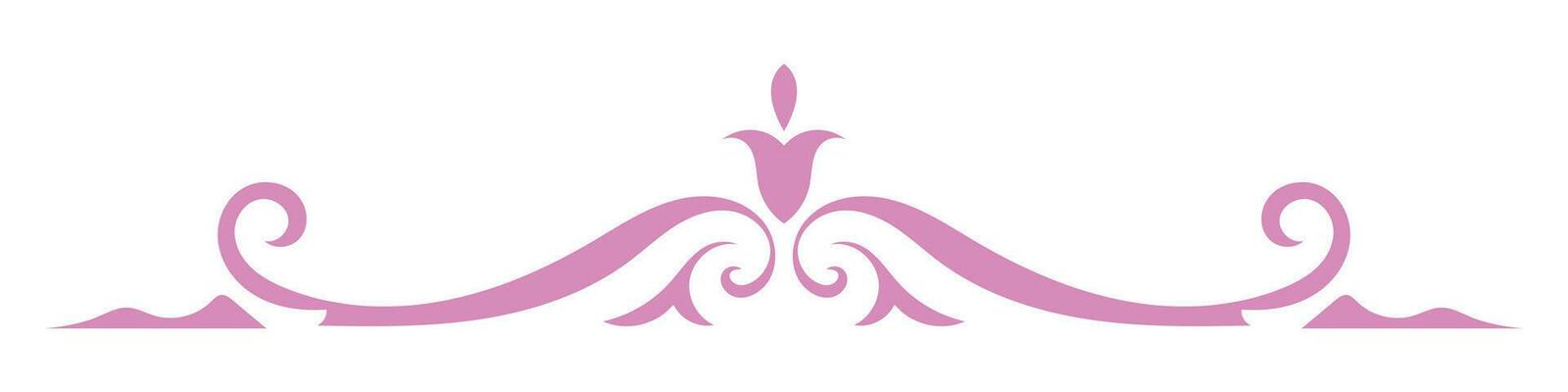 Thin vintage lines. Pink for the border line