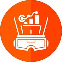 VR Data Visualization Vector Icon Design