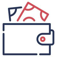 Wallet Icon for uiux, web, app, infographic, etc vector