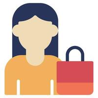 Shopper Icon for uiux, web, app, infographic, etc vector