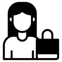 Shopper Icon for uiux, web, app, infographic, etc vector