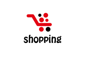 en ligne magasin centre commercial marché concept Chariot logo conception affaires modèle icône. logotype pour magasin, tout commercial, vente etc png