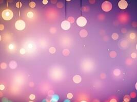 Bokeh background. Light abstract. bright light Defocused particles. ai generated photo