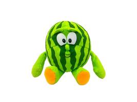 Watermelon cartoon doll on white background photo