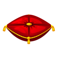 Red Royal award pillow png