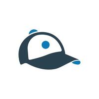Ball cap icon on white background vector