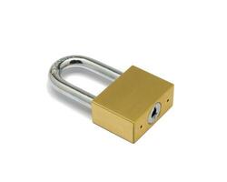 Padlock isolated on white background photo