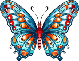 Cartoon butterfly Illustration, Animal Illustration AI Generative png