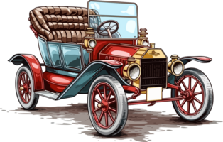 Vintage Ford Model Car, Vintage Car AI Generative png