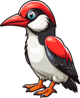 Woodpecker Illustration, Bird Illustration AI Generative png