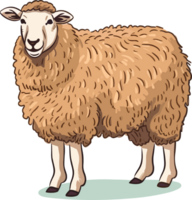 Sheep Illustration  AI Generative png