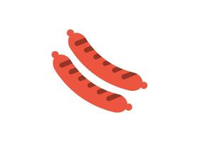 Sausage icon design template vector illustration isolated