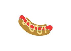 Hot dog icon design template vector illustration isolated