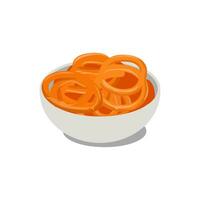 jalebi dulce bocadillo indio sabroso delicioso icono ilustración Arte diseño vector