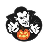 stiker icon of calan gaeaf happy halloween vector image illustration