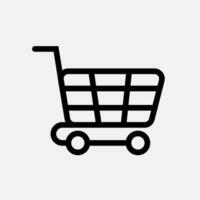 compras icono png vector