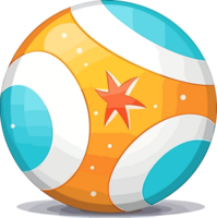 Beach ball Illustration, Beach ball AI Generative png