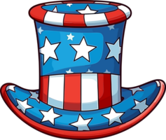 Uncle Sam Hat Illustration AI Generative png