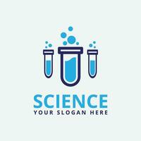 science logo deign icon template with laboratory vector illustration