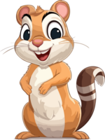 Eastern Chipmunk illustration, Animal Illustration AI Generative png