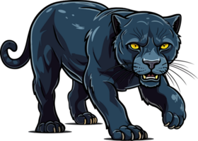 Black Panter Illustration AI Generative png