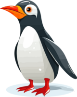 pinguino illustrazione, pinguino cartone animato ai generativo png