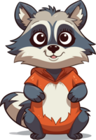 bebis racoon illustration ai generativ png