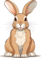 Eastern Cottontail Rabbi illustration, Animal Illustration AI Generative png