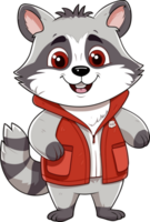 bebis racoon illustration ai generativ png