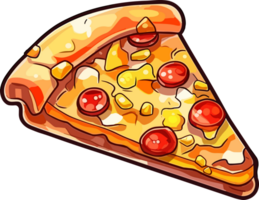 pizza plak illustratie ai generatief png