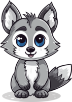 Baby racoon Illustration AI Generative png