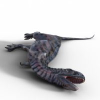 majungsaurus dino geïsoleerd 3d png