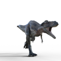 alioramus dinosauro isolato 3d png