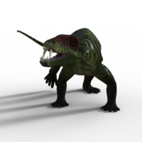 Doliosauriscus dinosaur isolated 3d png