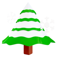 PNG file of 3D trees with snow cover in winter