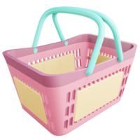 PNG file of 3d rendering object of basket market