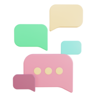 PNG file of 3d rendering object of chat