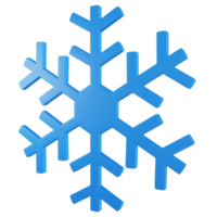 PNG file of 3D rendering object of snowflake illustration