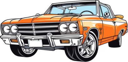 wijnoogst chevrolet chevelle auto ai generatief png