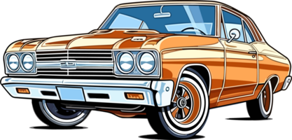 Vintage Chevrolet Chevelle Car AI Generative png