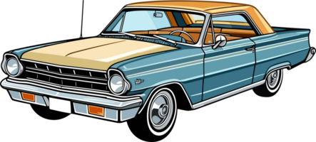 Vintage Ford Galaxie Car AI Generative png