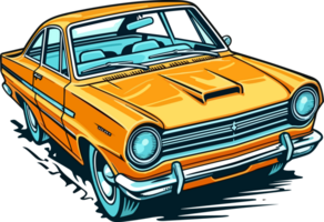 Vintage Color Dodge Dart Car. Vintage Car png